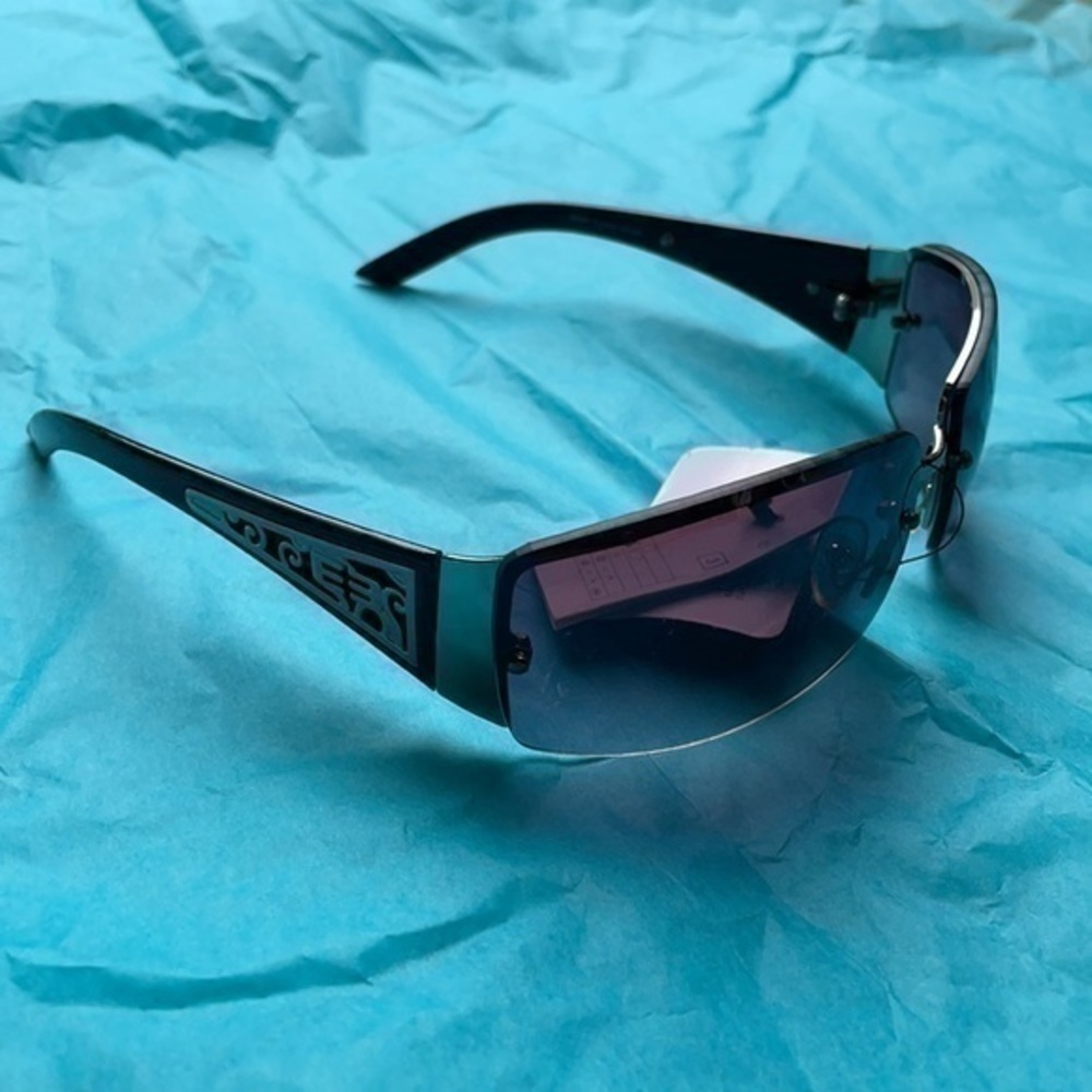 NWT Epoch ninety 90s sunglasses UV 400 28501 frames silver gradient black lenses - Picture 9 of 9